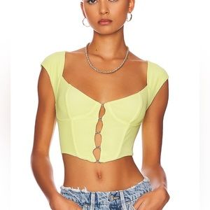 AFRM Myla Corset Crop Top Size Small (NEVER WORN!!!)